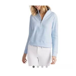 Travis Mathew Light Blue Women's half zip sweatshirt